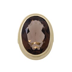 ring with smoky quartz,