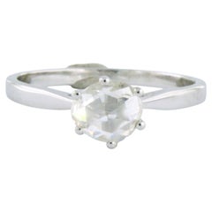 Anello con solitario con diamante taglio rosa fino a 0,60ct Oro 14k 2,3 grammi