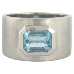 Ring with topaz up to 2.60ct 18k gold 14.7 grams