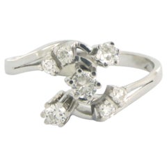 Ring mit Diamanten im Brillantschliff bis 0,25ct 18k Gold 3,1 Gramm