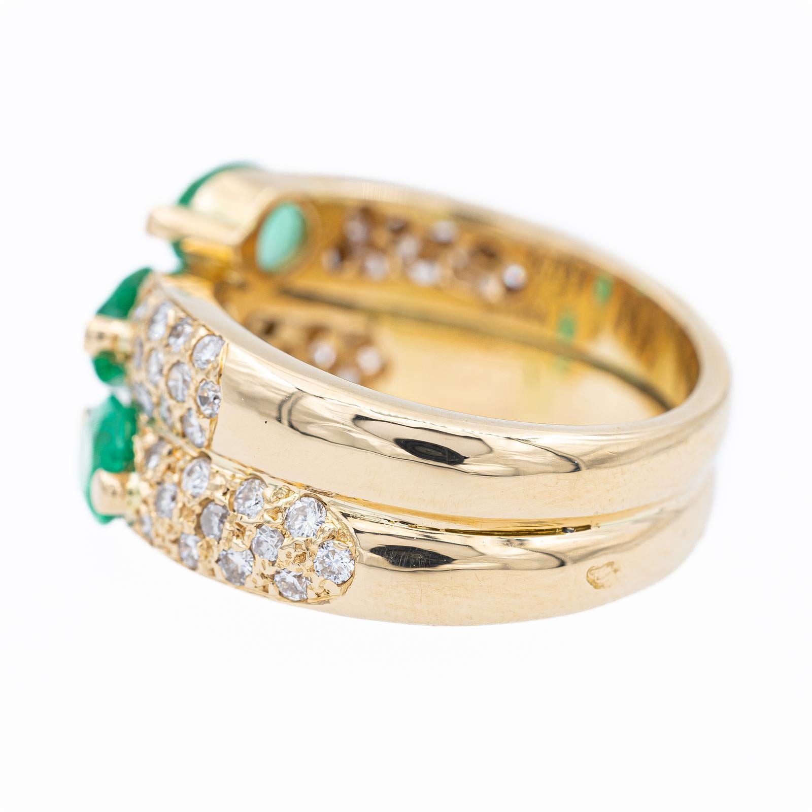 Ring Yellow Gold Diamond In Excellent Condition For Sale In PARIS, FR