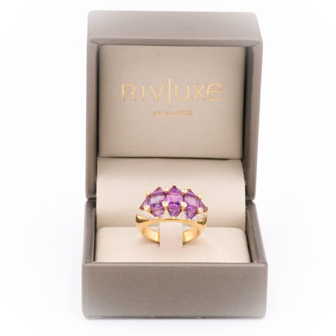 Ring Yellow Gold Amethyst For Sale 1
