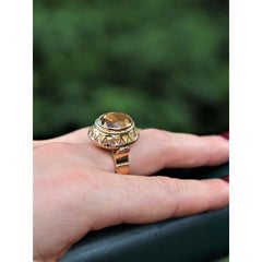Ring Yellow Gold Citrine