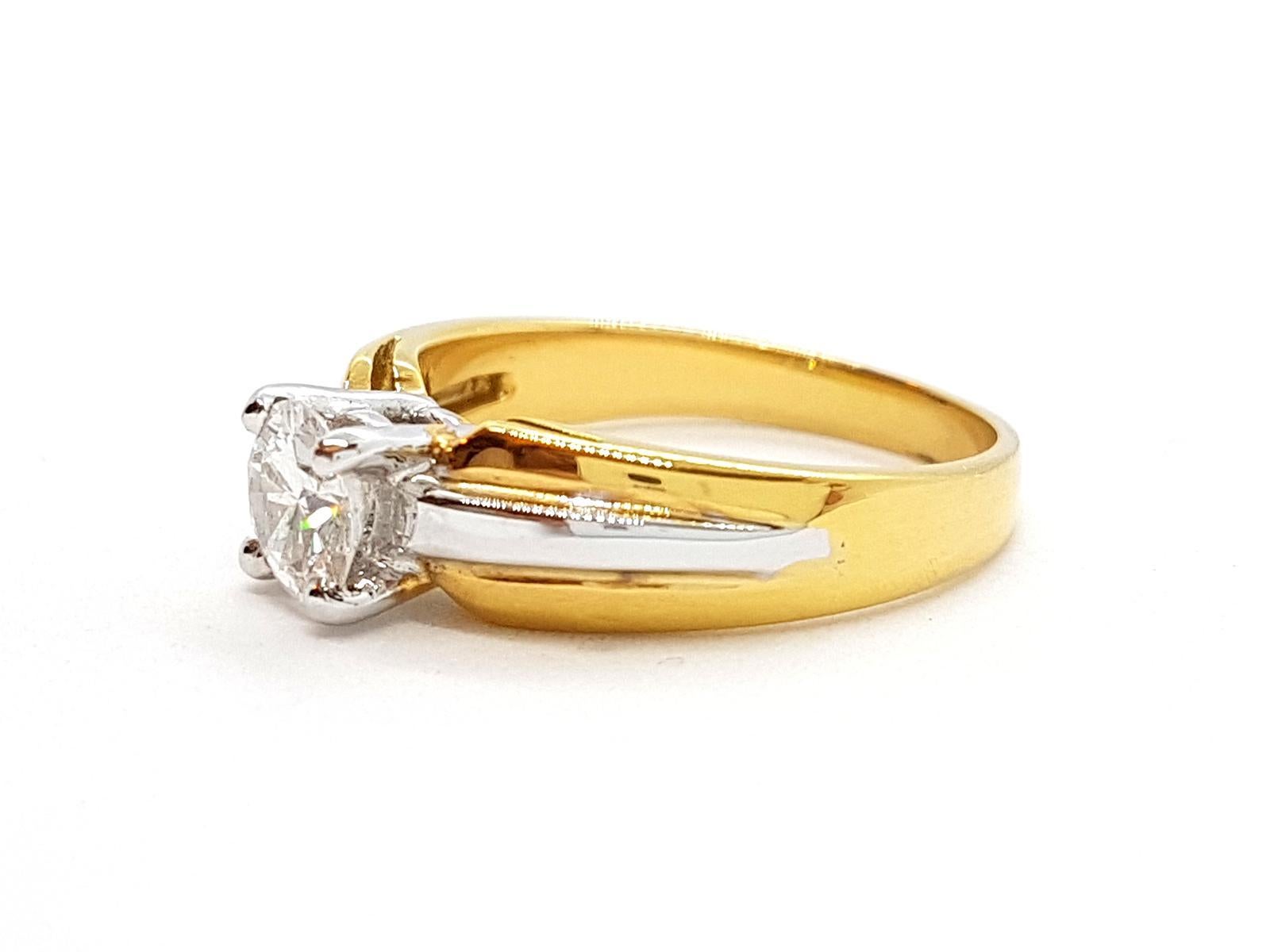 Ring Yellow Gold Diamond For Sale 5