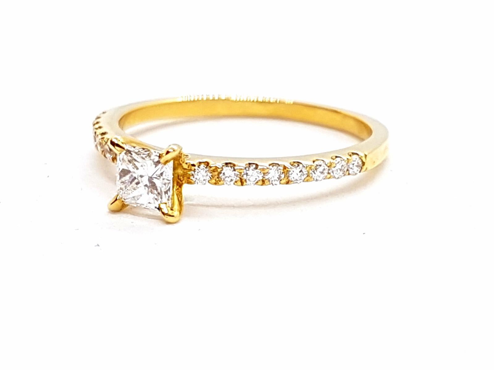 Ring Yellow Gold Diamond For Sale 11