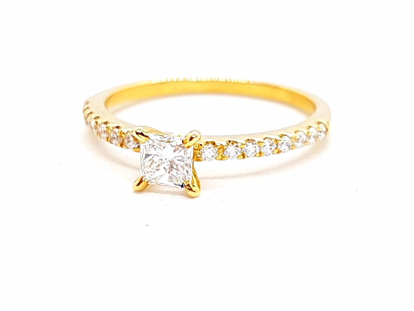 Ring Yellow Gold Diamond For Sale 14