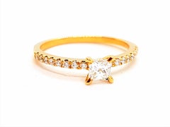 Anello Oro Giallo Diamante