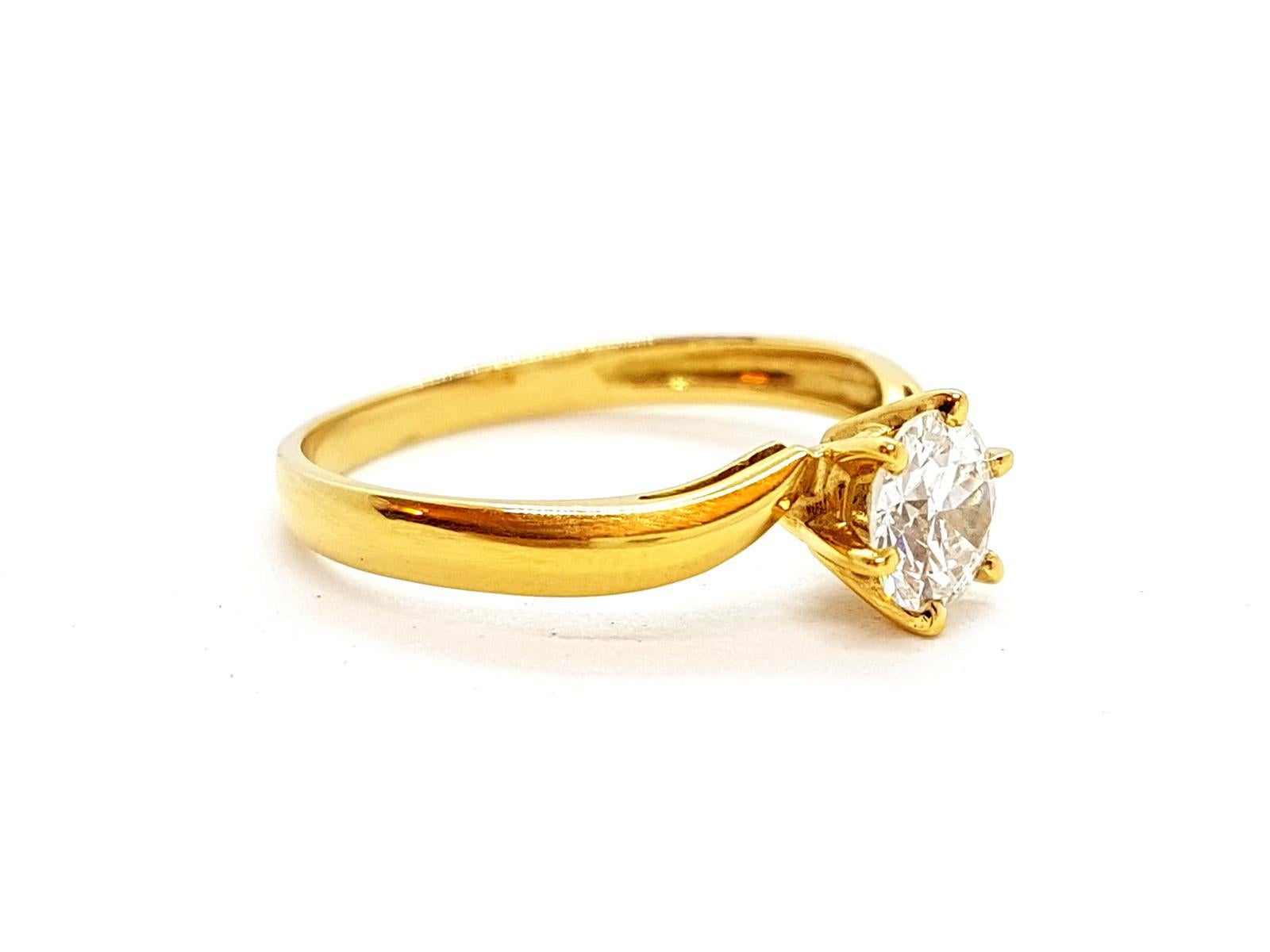 Ring Yellow Gold Diamond For Sale 1