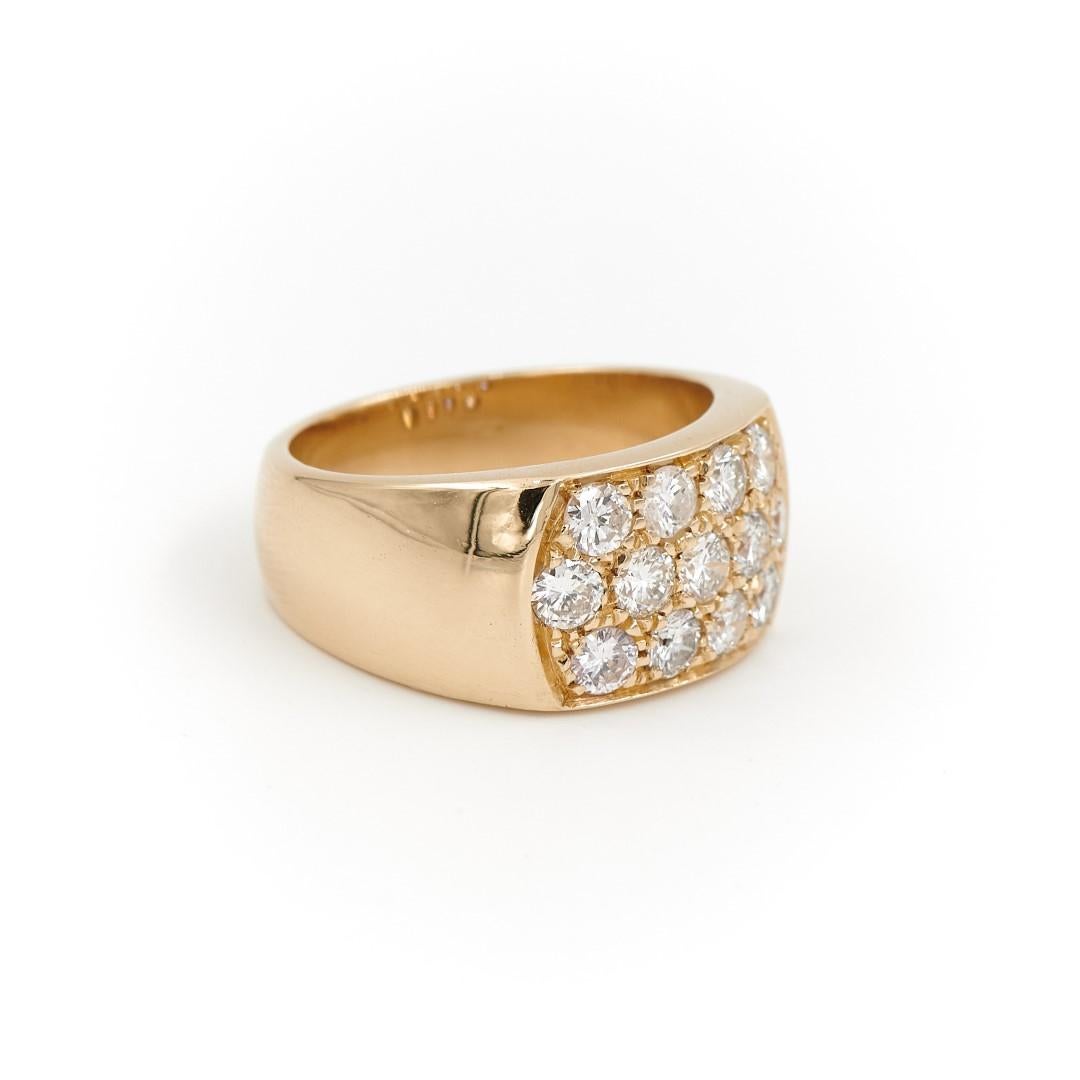 Women's Ring Yellow Gold Diamond For Sale