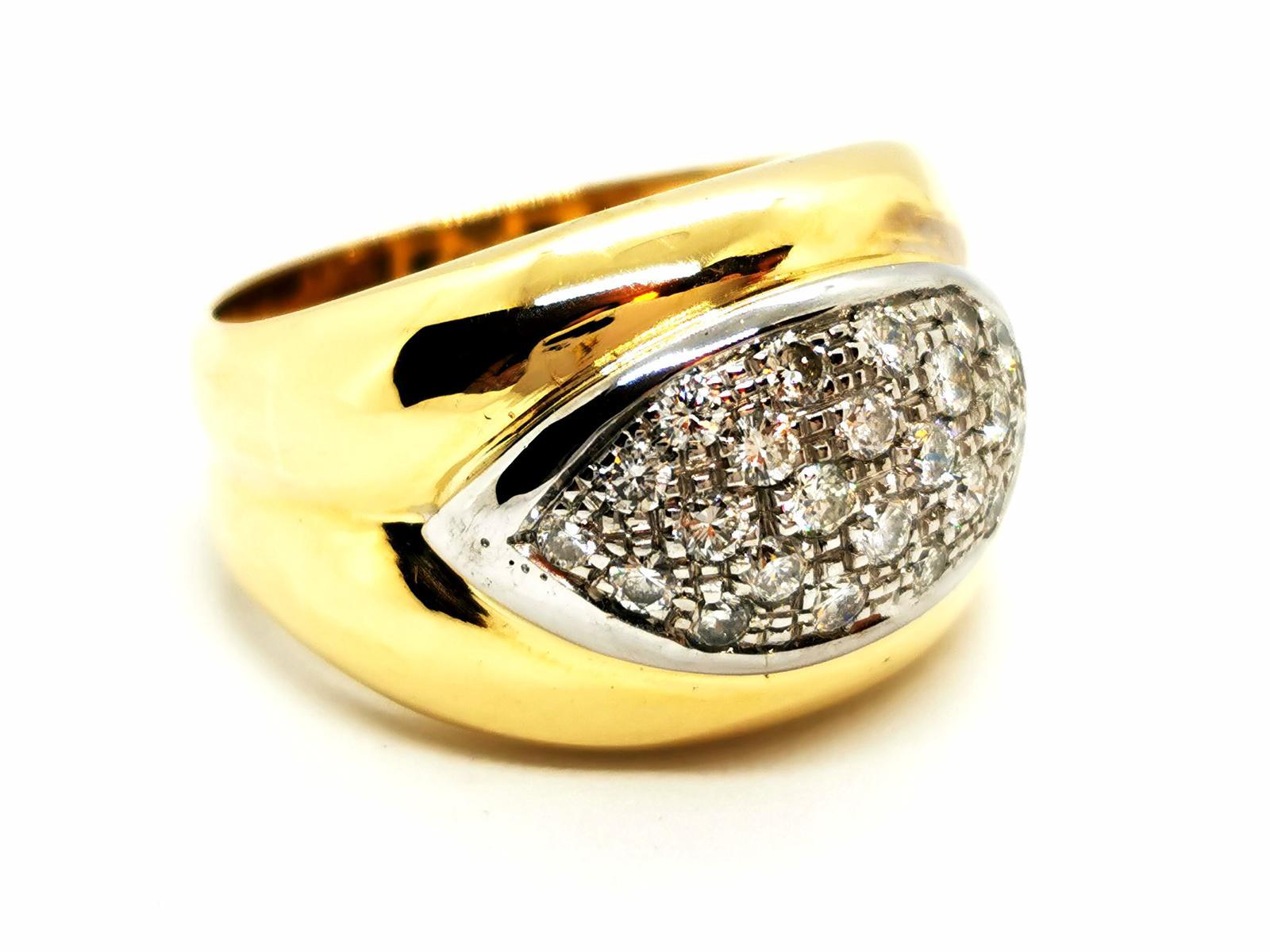 Women's Ring Yellow Gold Diamond For Sale