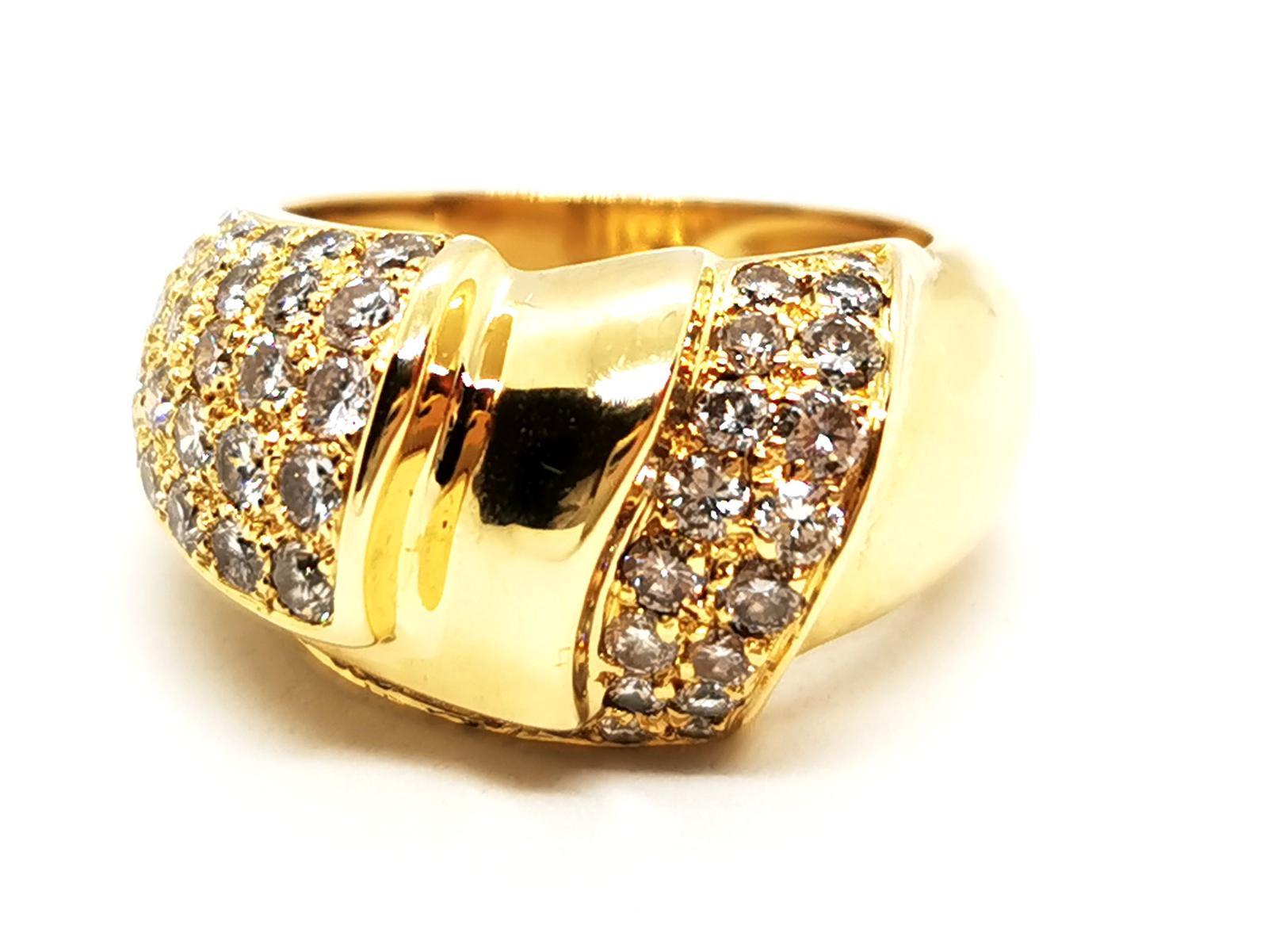 Women's Ring Yellow Gold Diamond For Sale
