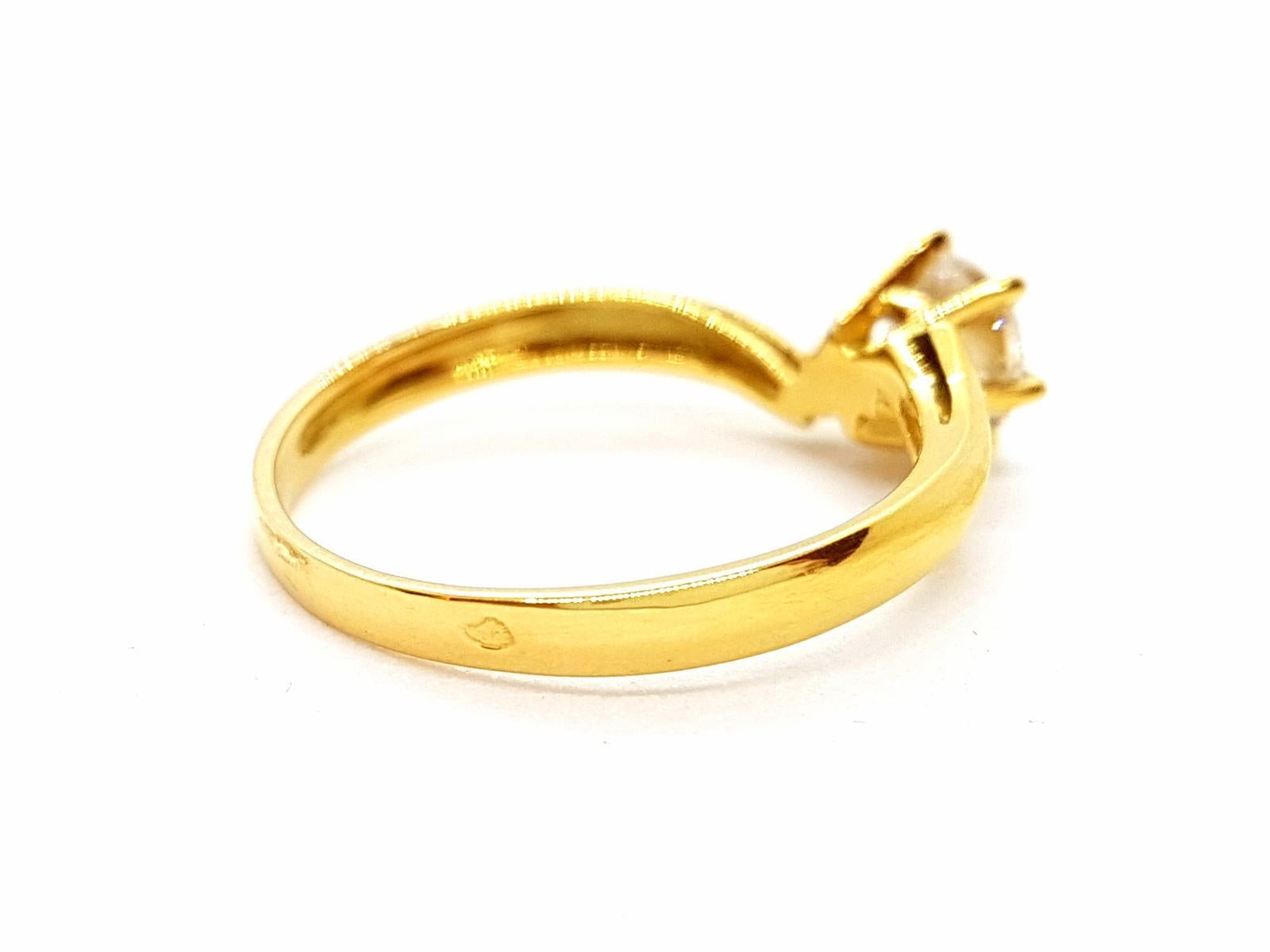 Ring Yellow Gold Diamond For Sale 2