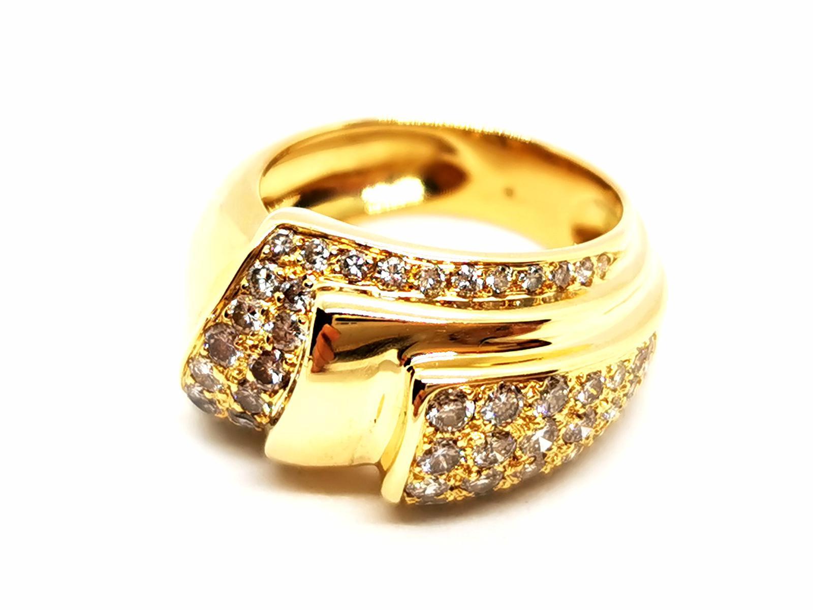 Ring Yellow Gold Diamond For Sale 1