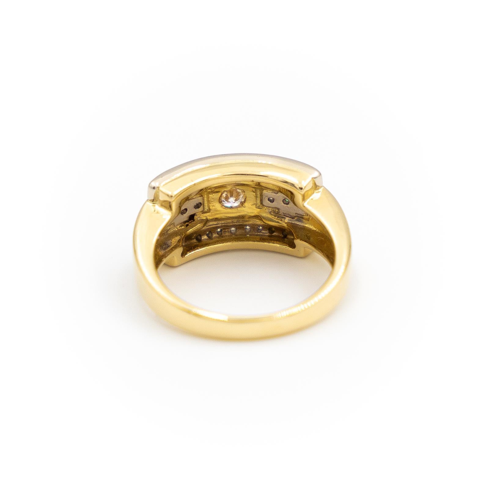 Ring Yellow Gold Diamond For Sale 1