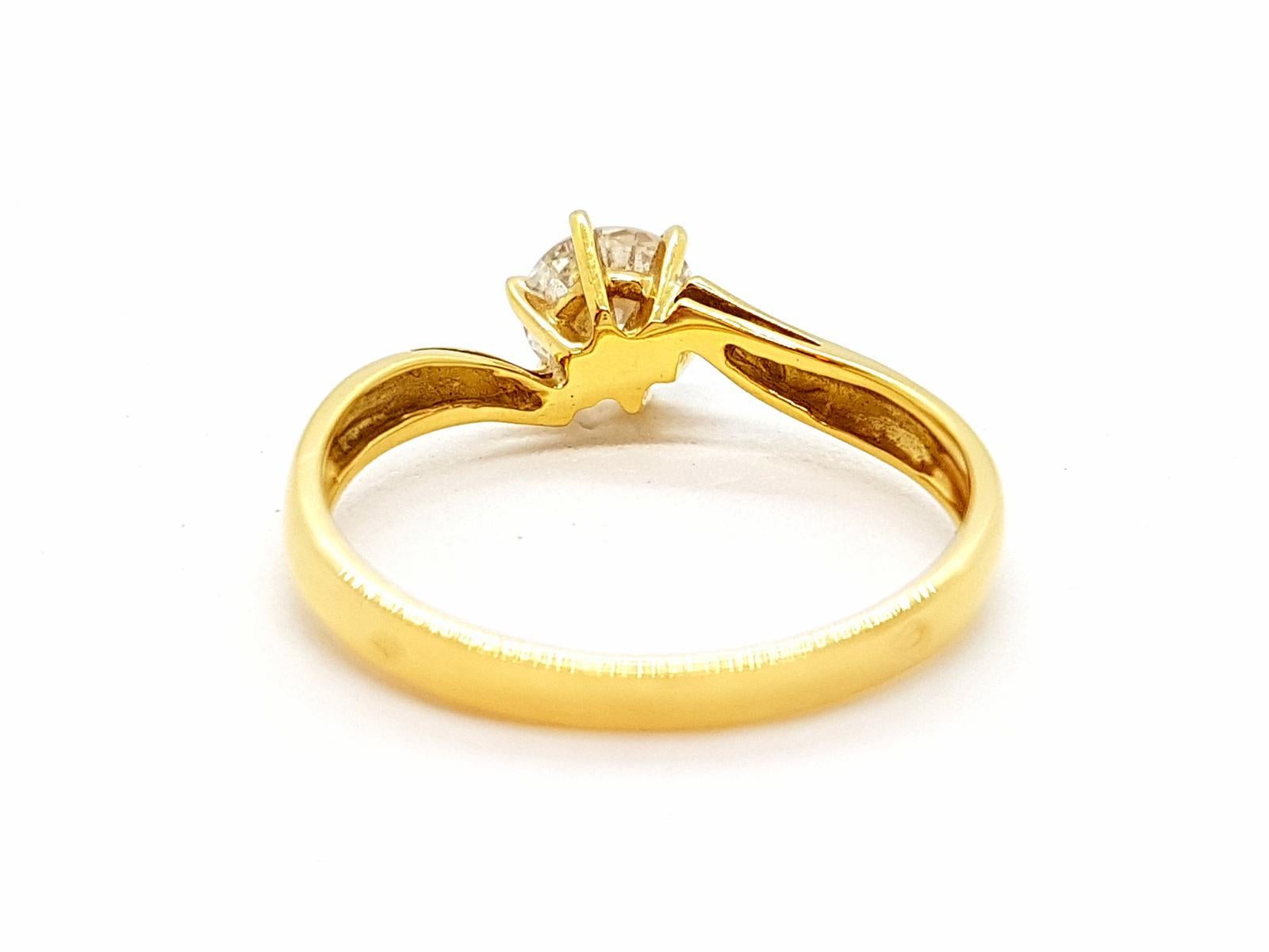 Ring Yellow Gold Diamond For Sale 3