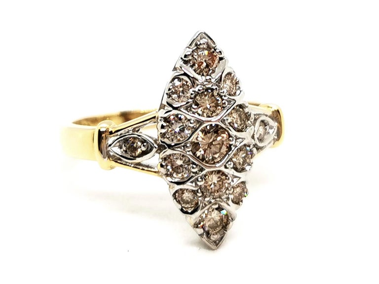 Ring Yellow Gold Diamond For Sale at 1stDibs
