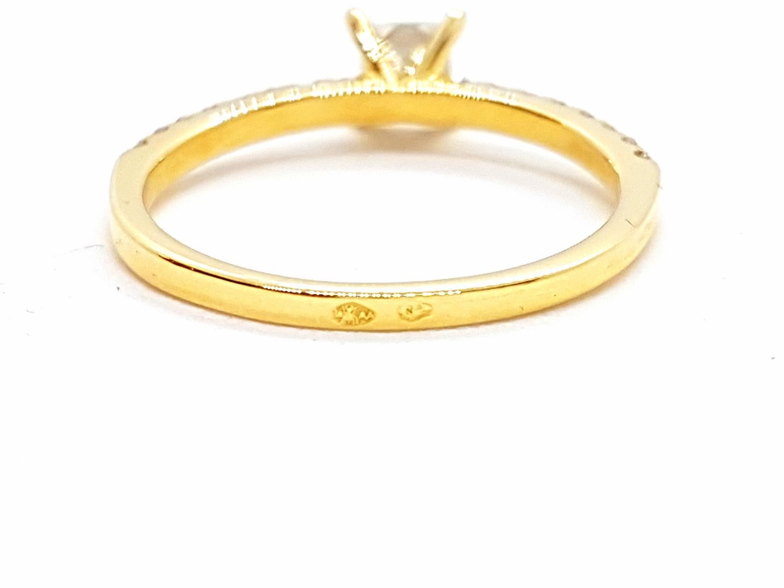 Ring Yellow Gold Diamond For Sale 5
