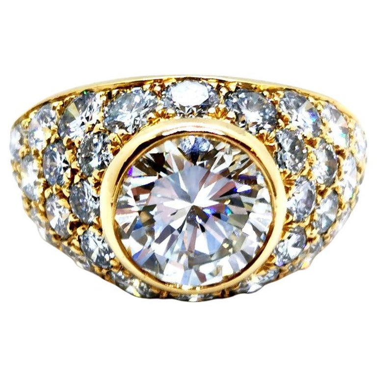 Ring Yellow Gold Diamond For Sale at 1stDibs