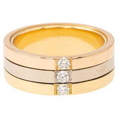 Ring aus Gelbgold mit Diamanten