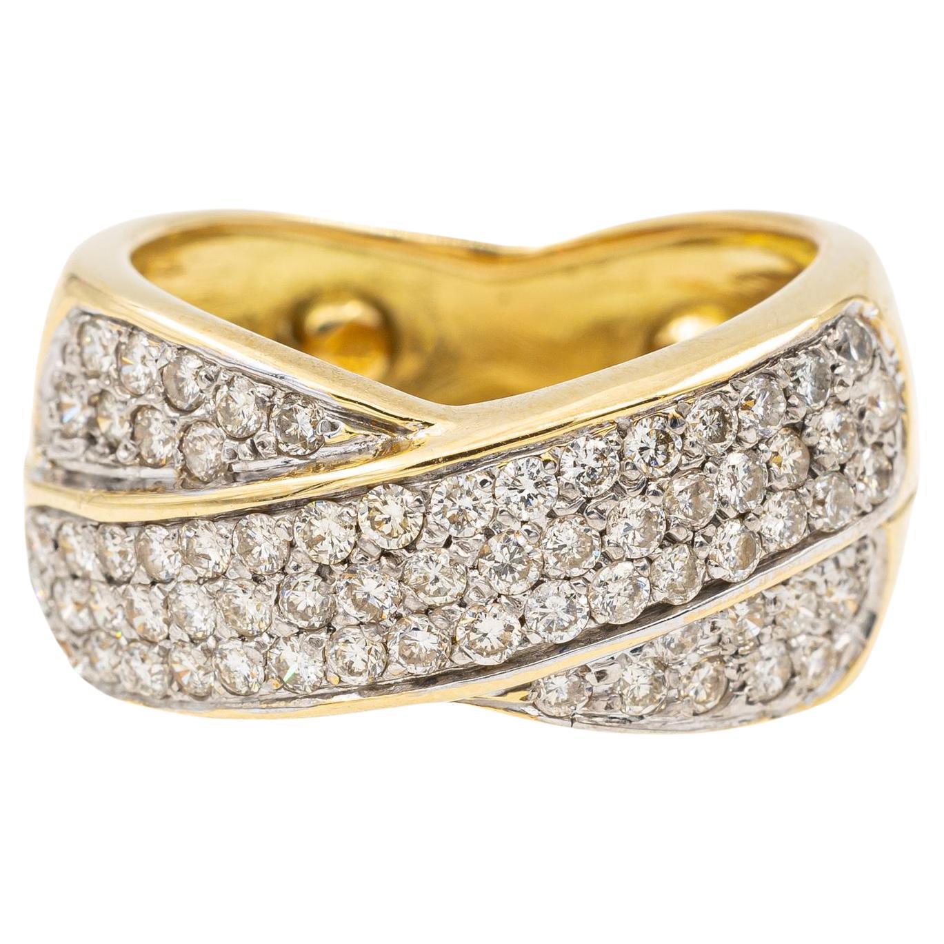 Ring Yellow Gold Diamond For Sale