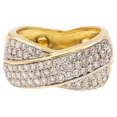 Vintage Ring Yellow Gold Diamond