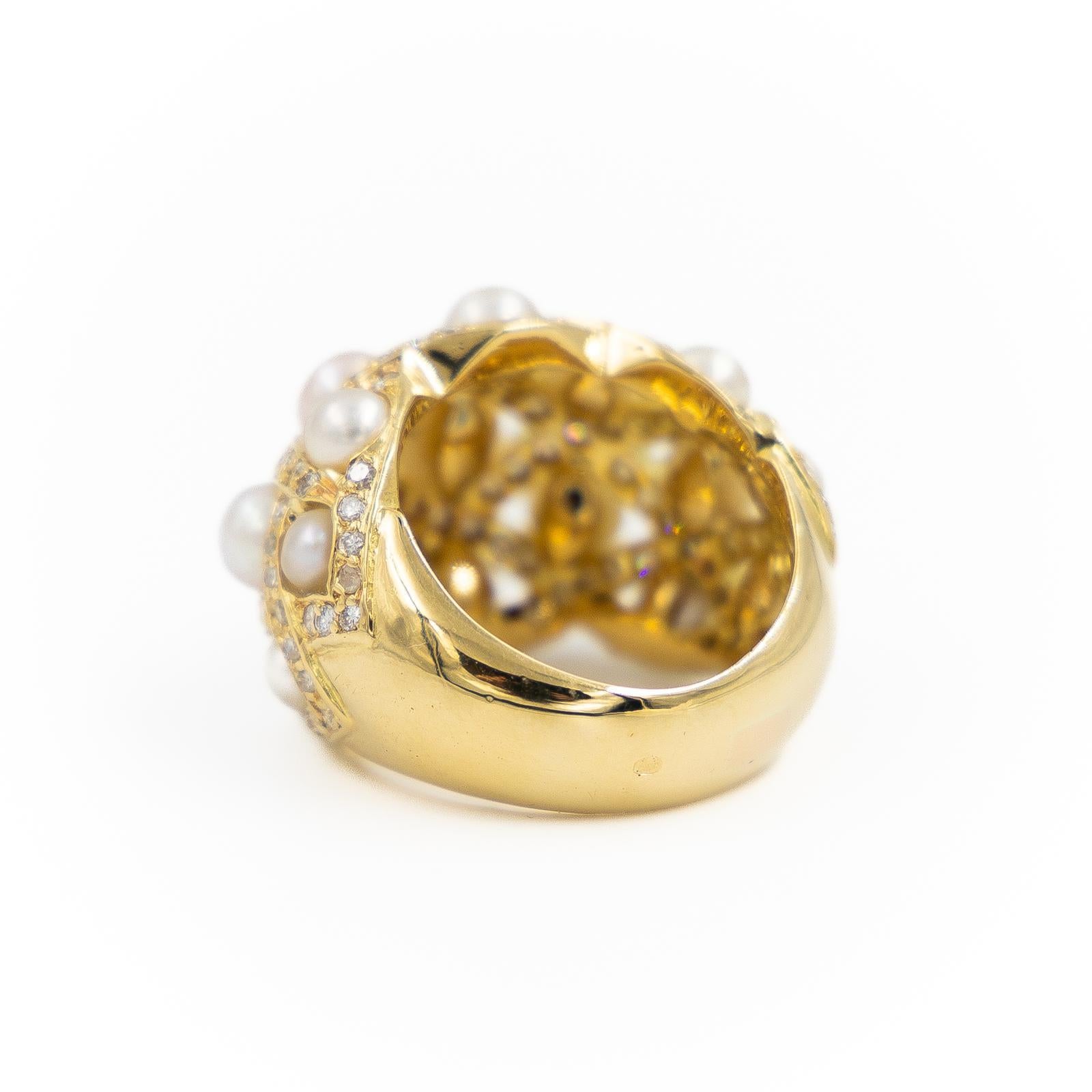 Women's Ring Yellow GoldPearl For Sale
