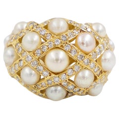 Vintage Ring Yellow GoldPearl