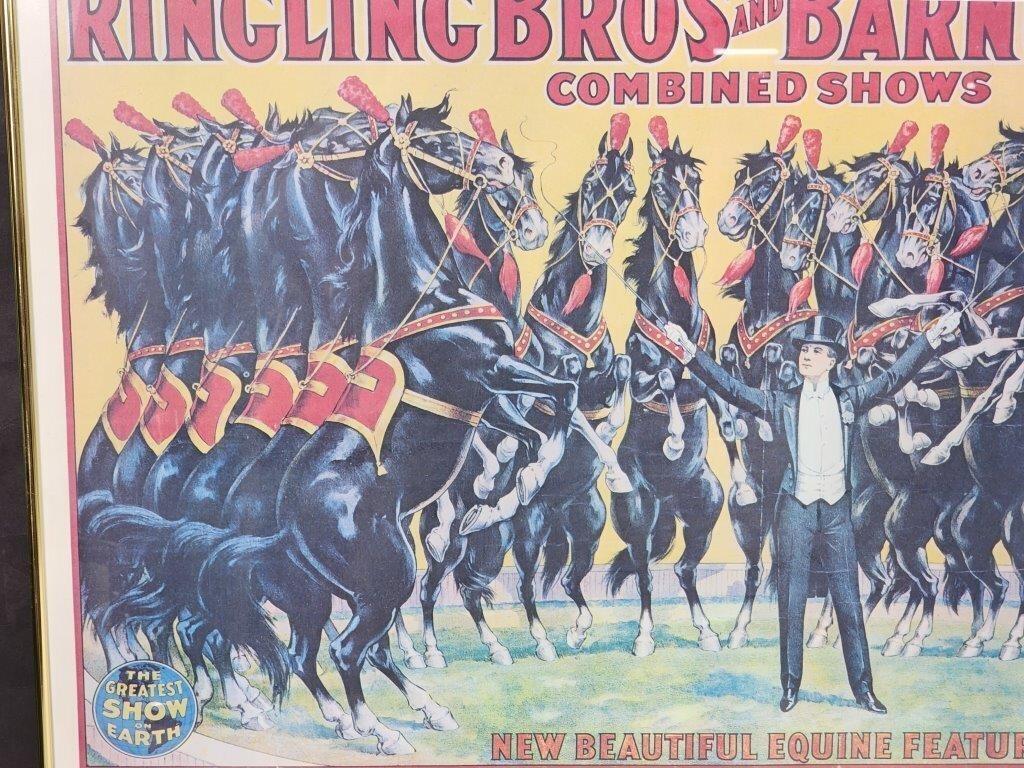Ringling Bros and Barnum & Bailey Poster In Good Condition For Sale In Pasadena, CA