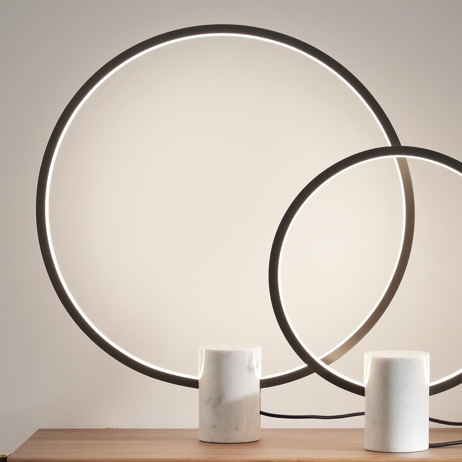 Contemporary Ring'N Marble XL Table Lamp For Sale