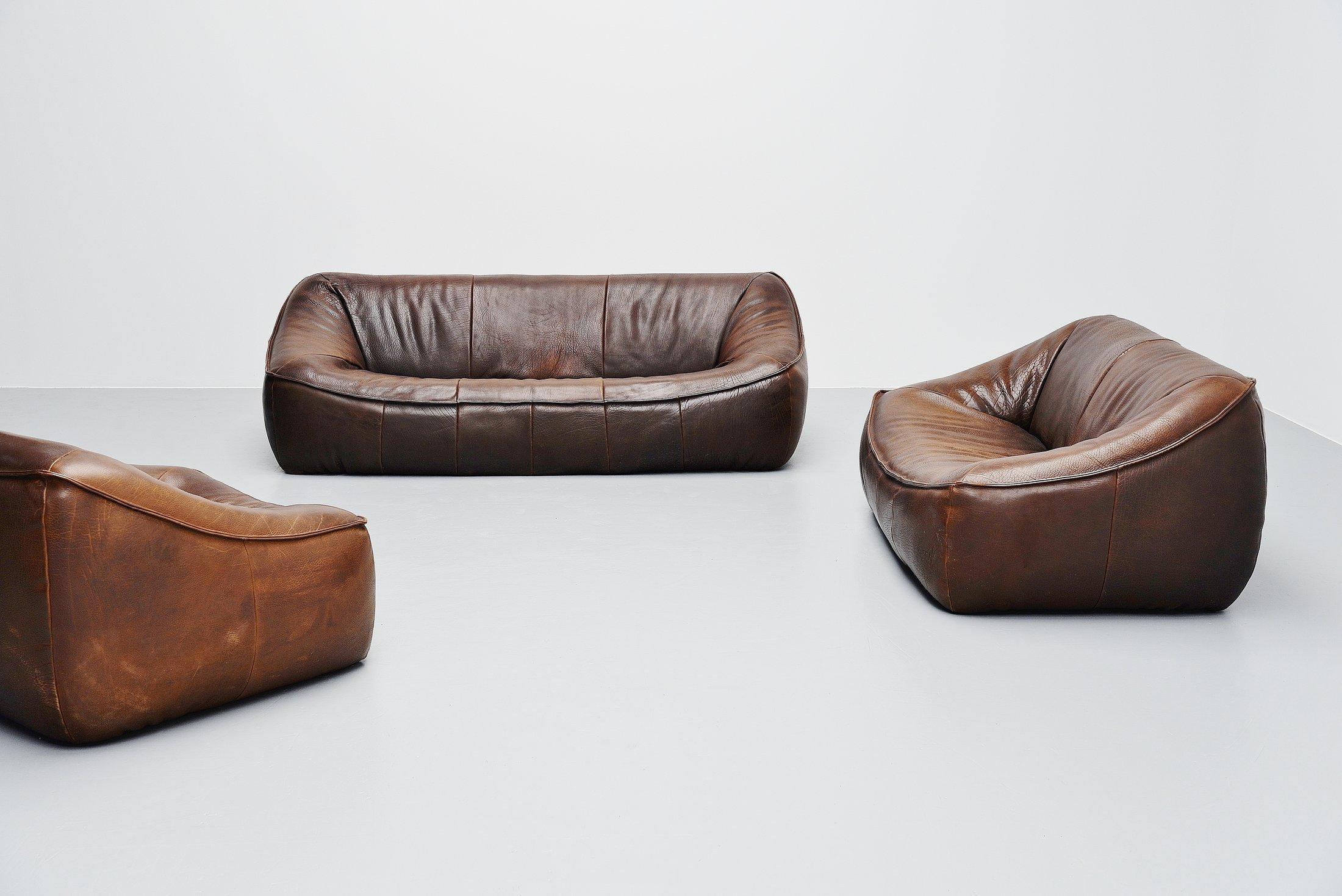 Mid-Century Modern Ringo Sofa Set by Gerard Van Den Berg for Montis, 1970