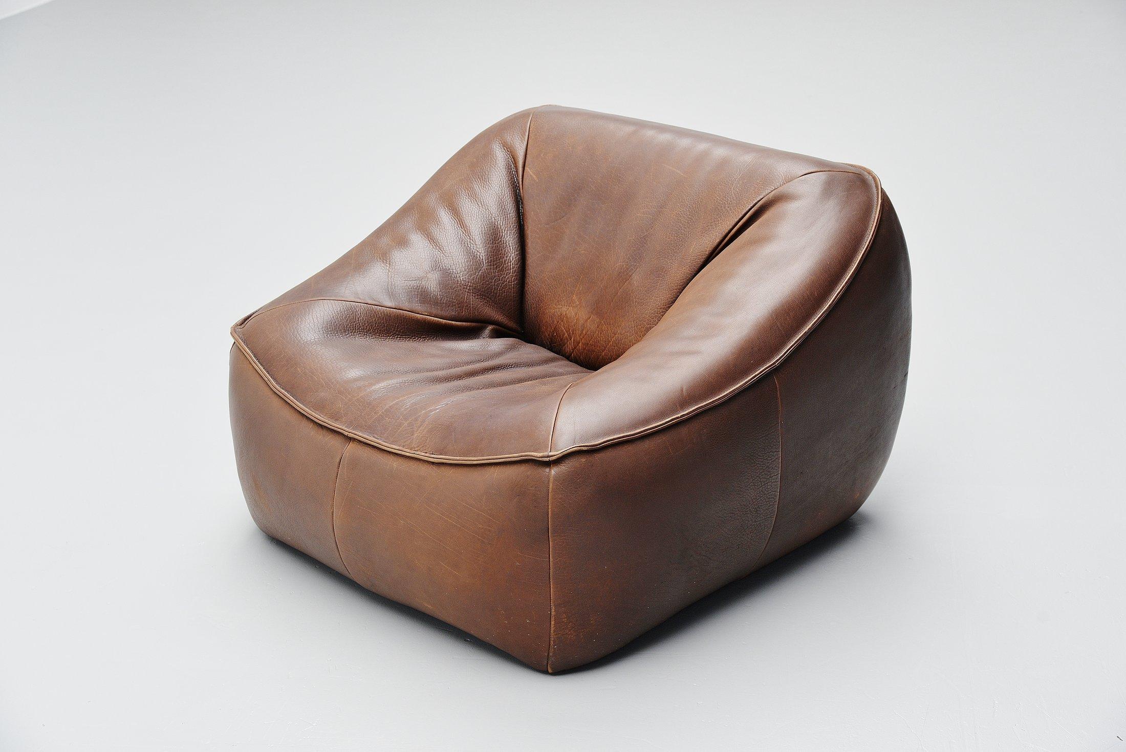 Leather Ringo Sofa Set by Gerard Van Den Berg for Montis, 1970