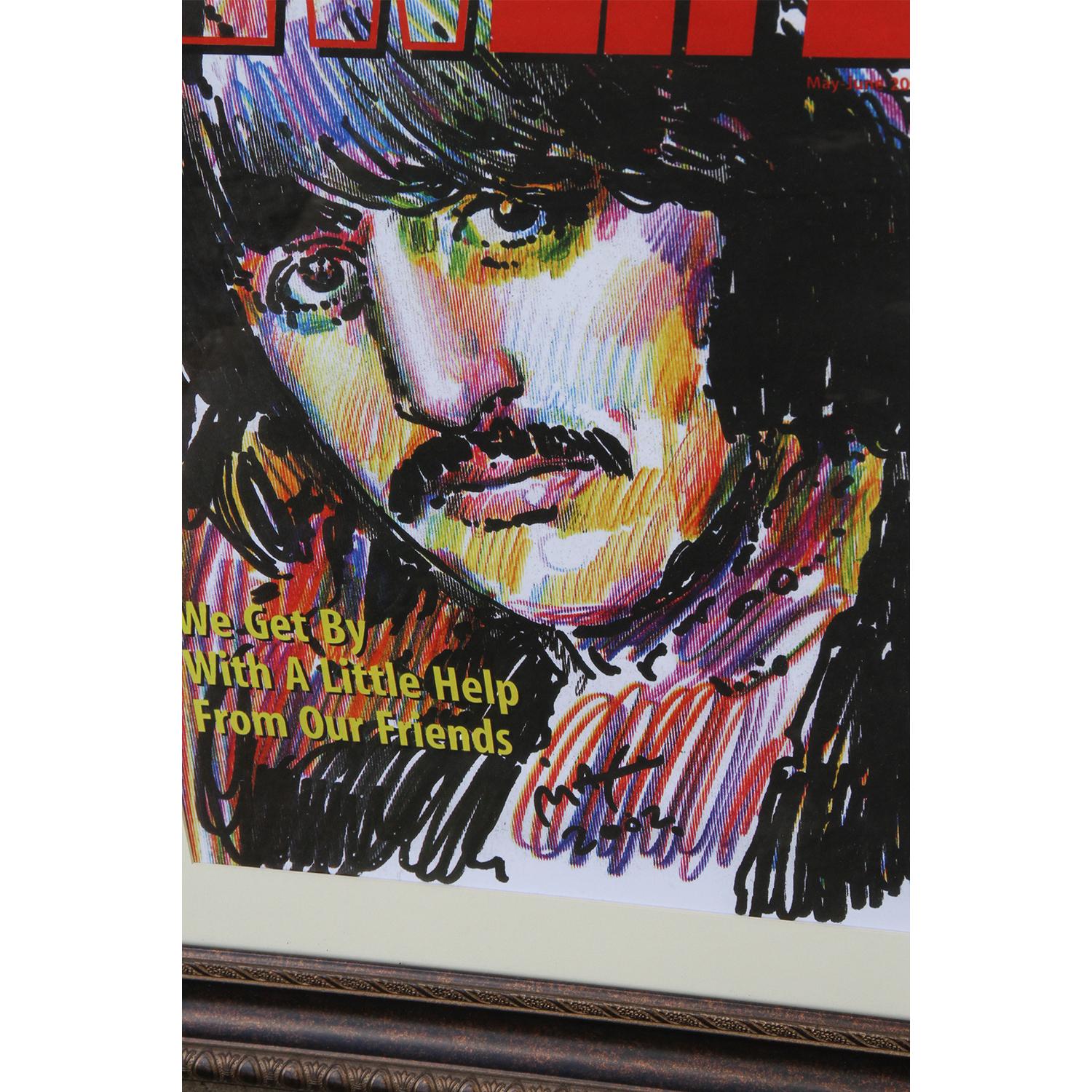 Mid-Century Modern Ringo Starr by Peter Max for the Cover of New Life For Sale
