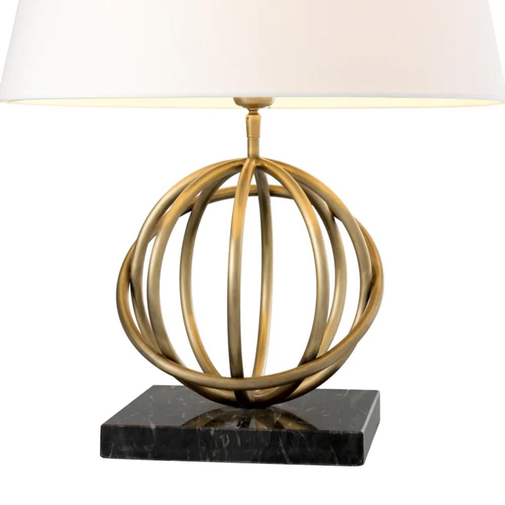 Rings Brass Table Lamp In New Condition For Sale In Paris, FR