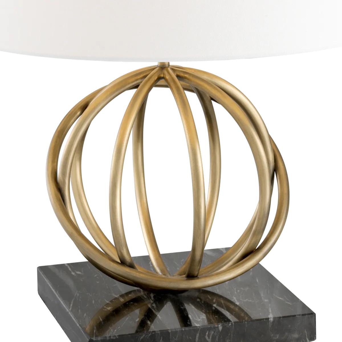 Rings Brass Table Lamp For Sale 1
