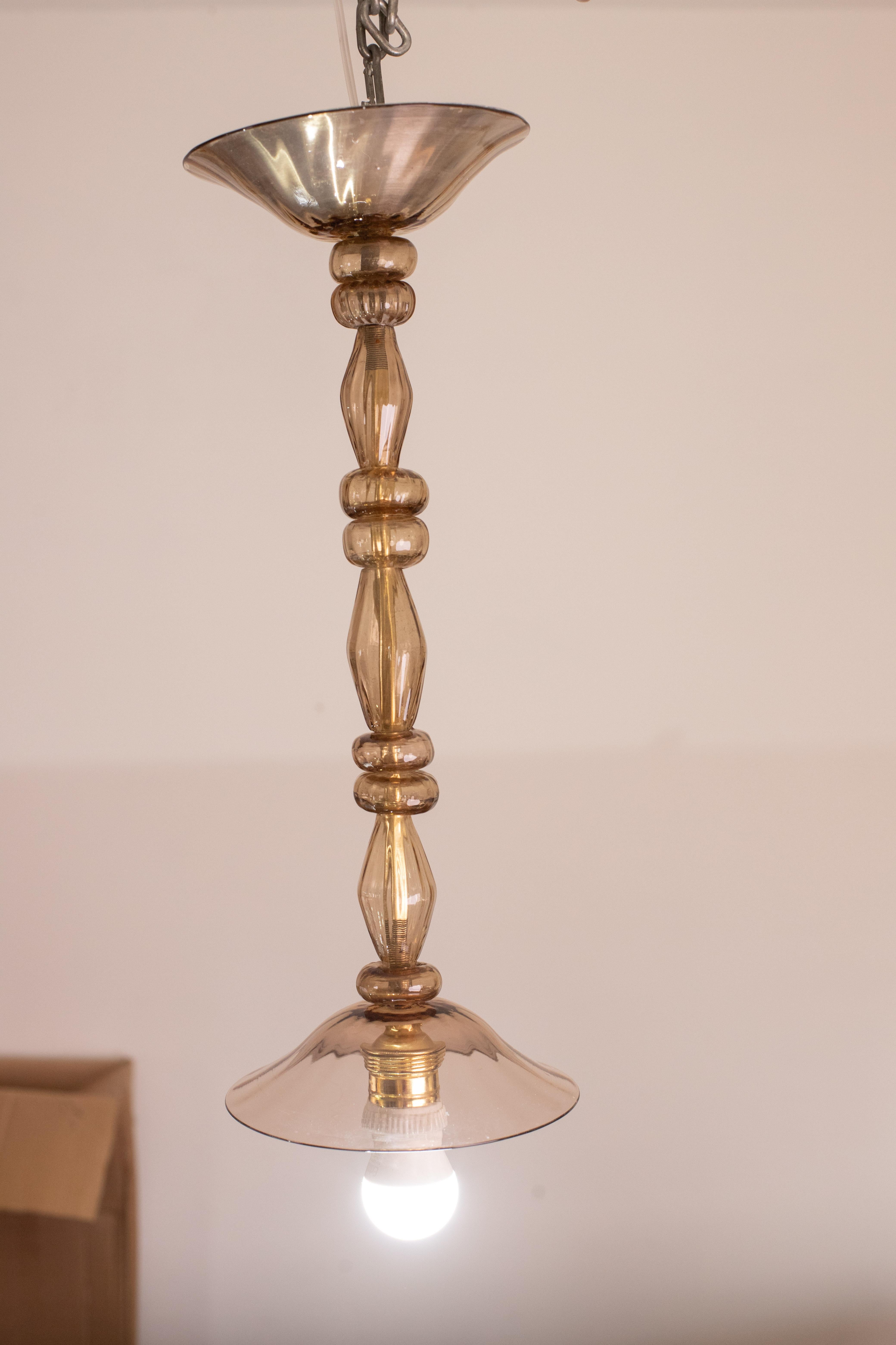 Lampadario a sospensione Rings Chandelier di Barovier&Toso, anni '50 in vendita 6