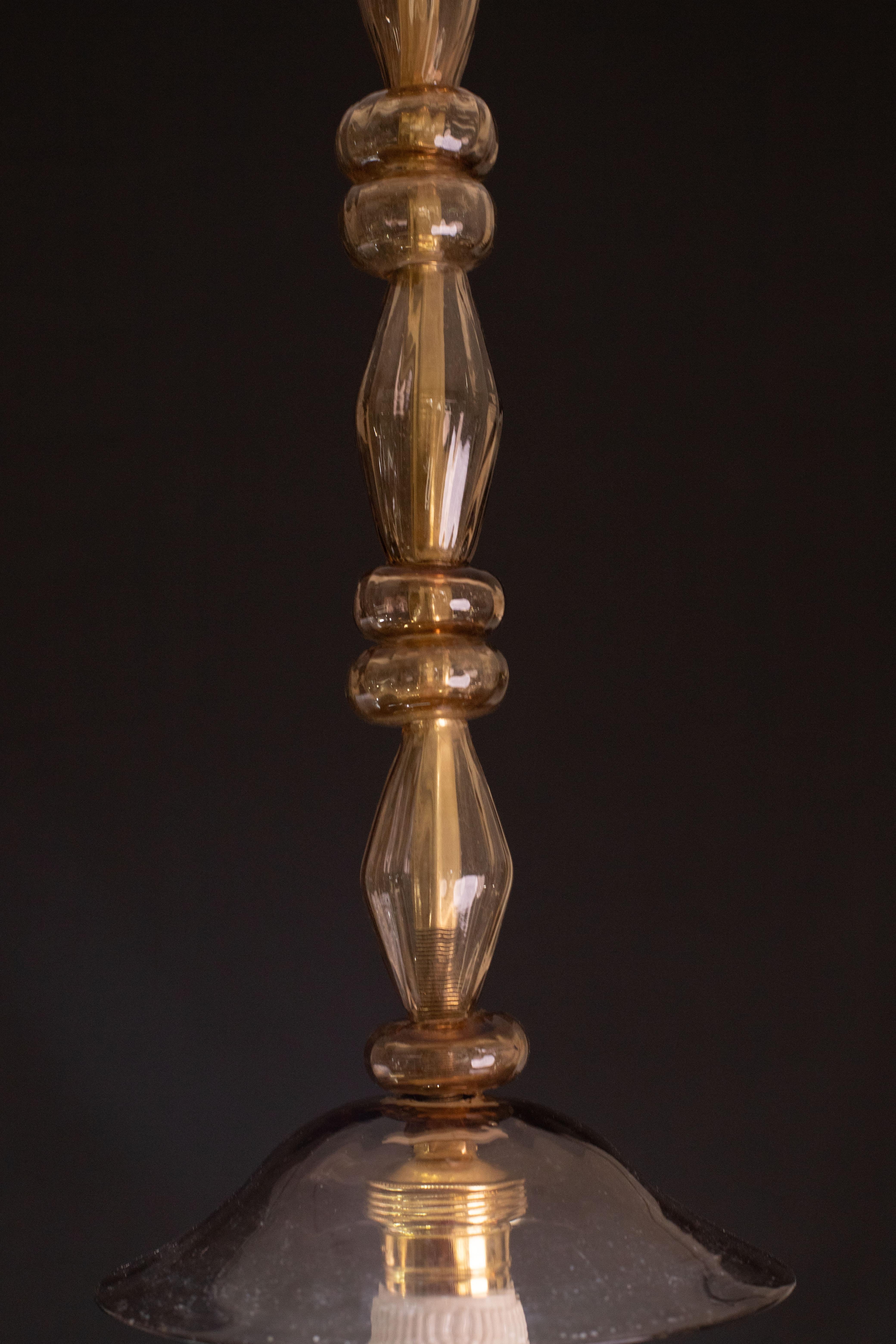 Europeo Lampadario a sospensione Rings Chandelier di Barovier&Toso, anni '50 in vendita