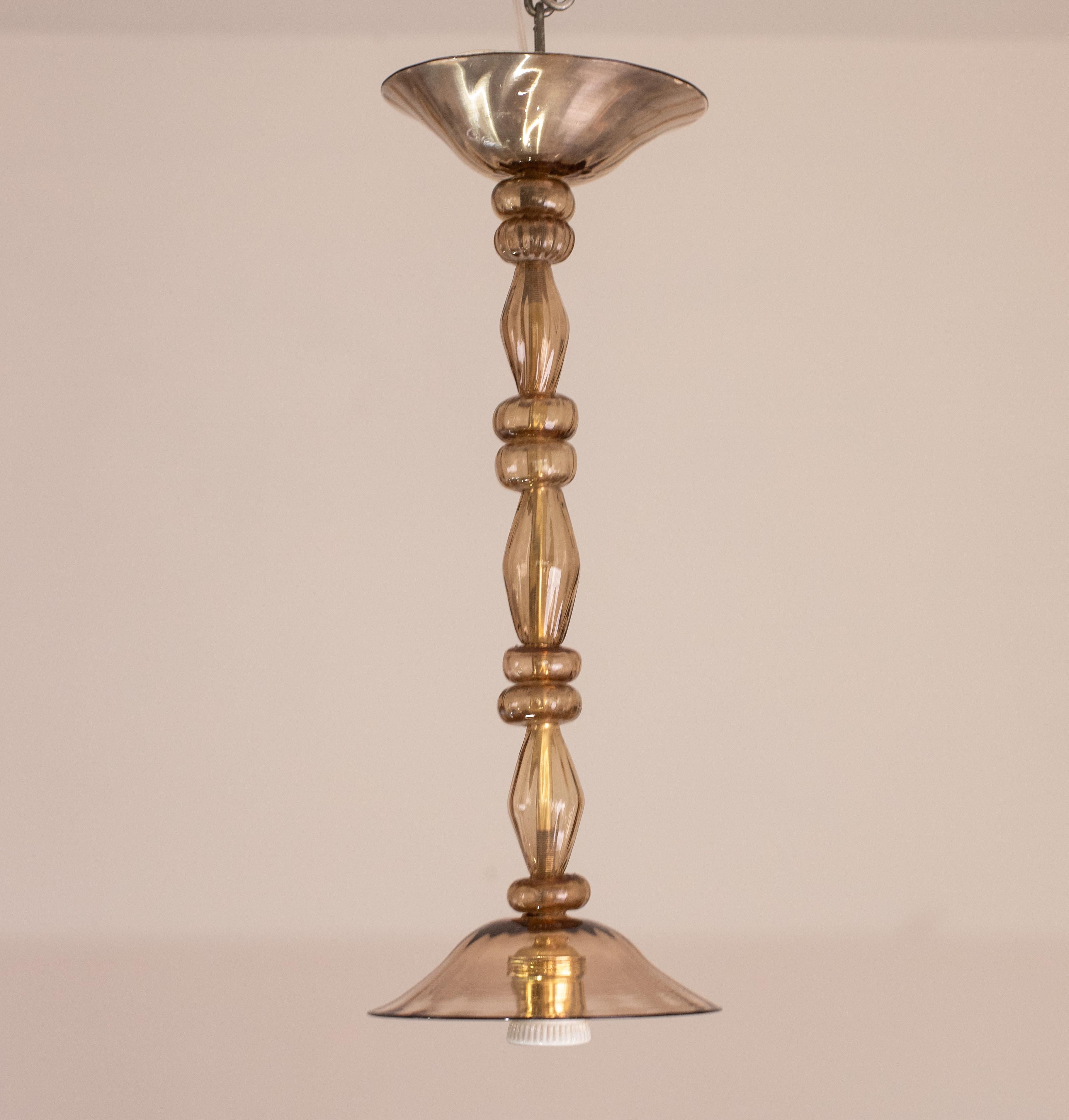 Lampadario a sospensione Rings Chandelier di Barovier&Toso, anni '50 In condizioni buone in vendita a Roma, IT
