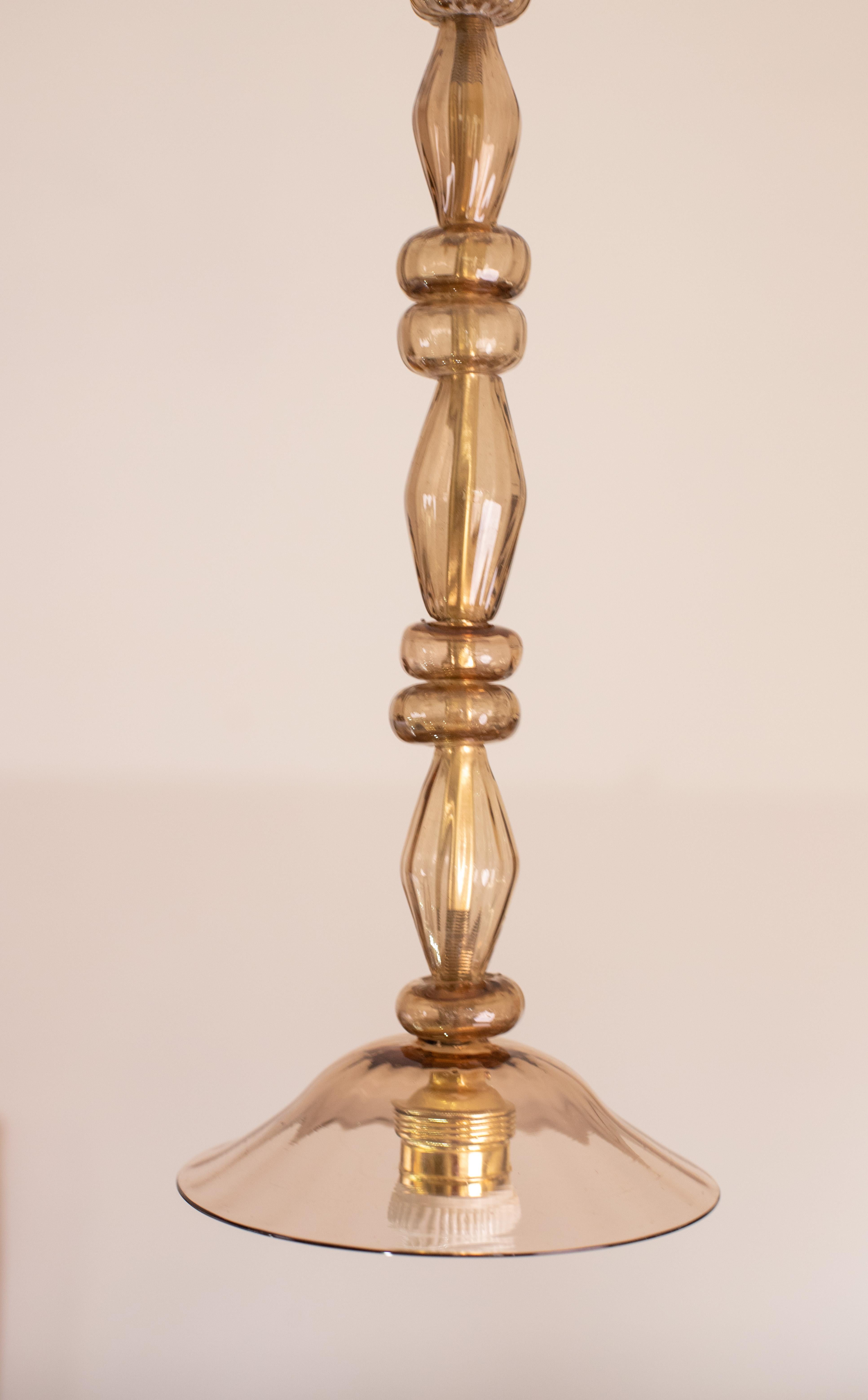 Vetro di Murano Lampadario a sospensione Rings Chandelier di Barovier&Toso, anni '50 in vendita