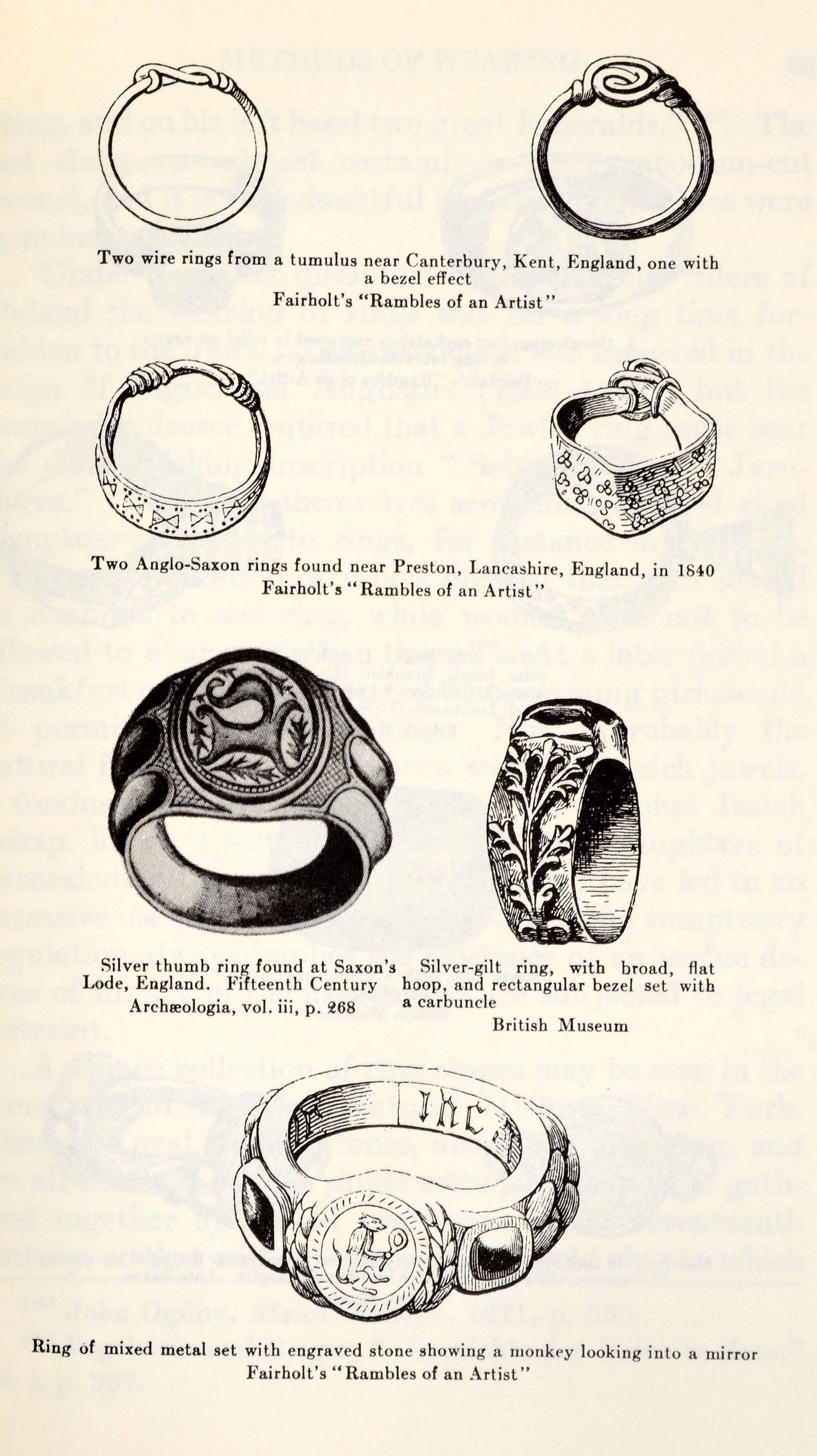 Paper Rings for the Finger by George Frederick Kunz For Sale