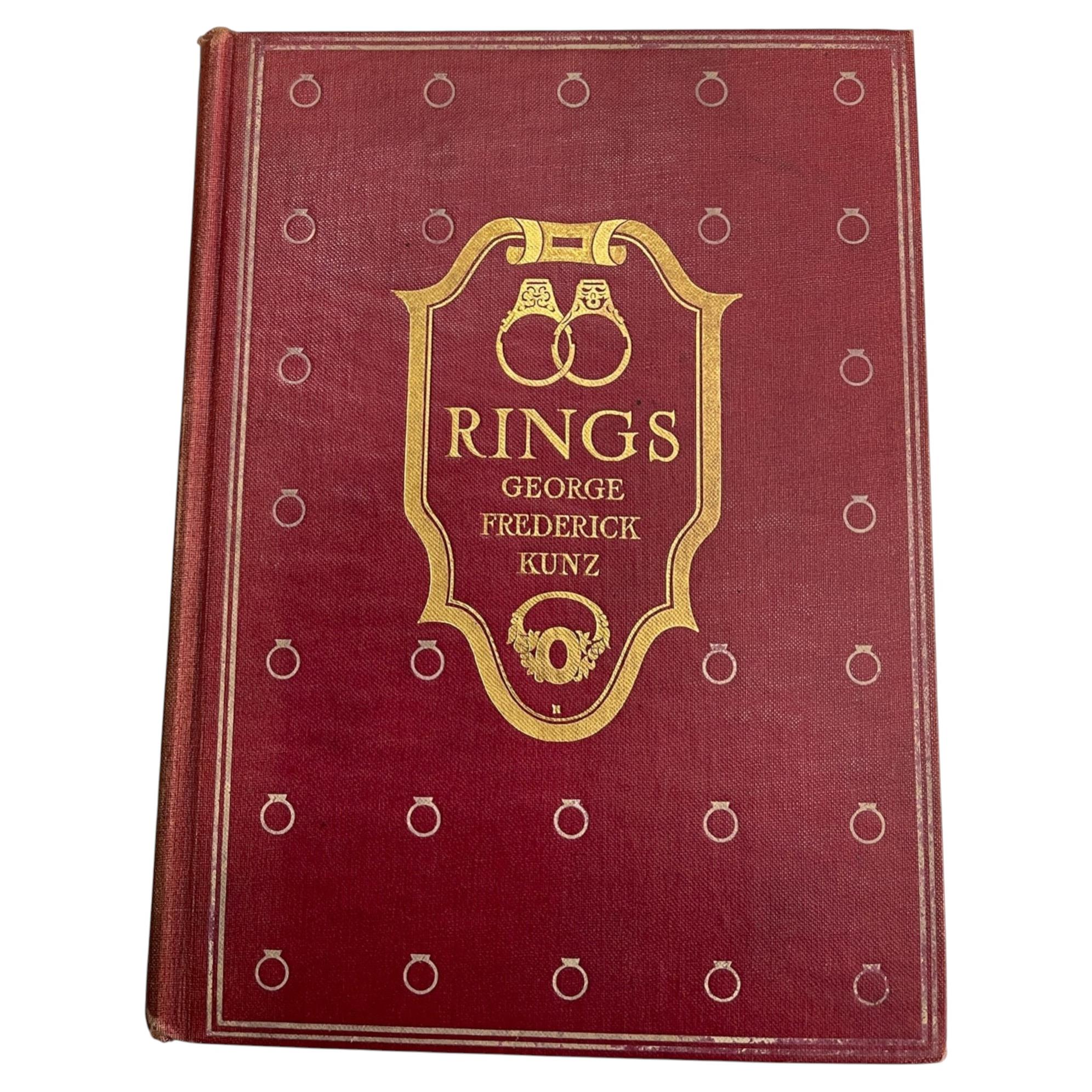 Antique 1917 Book "Rings for the Finger" by George Frederick Kunz For Sale