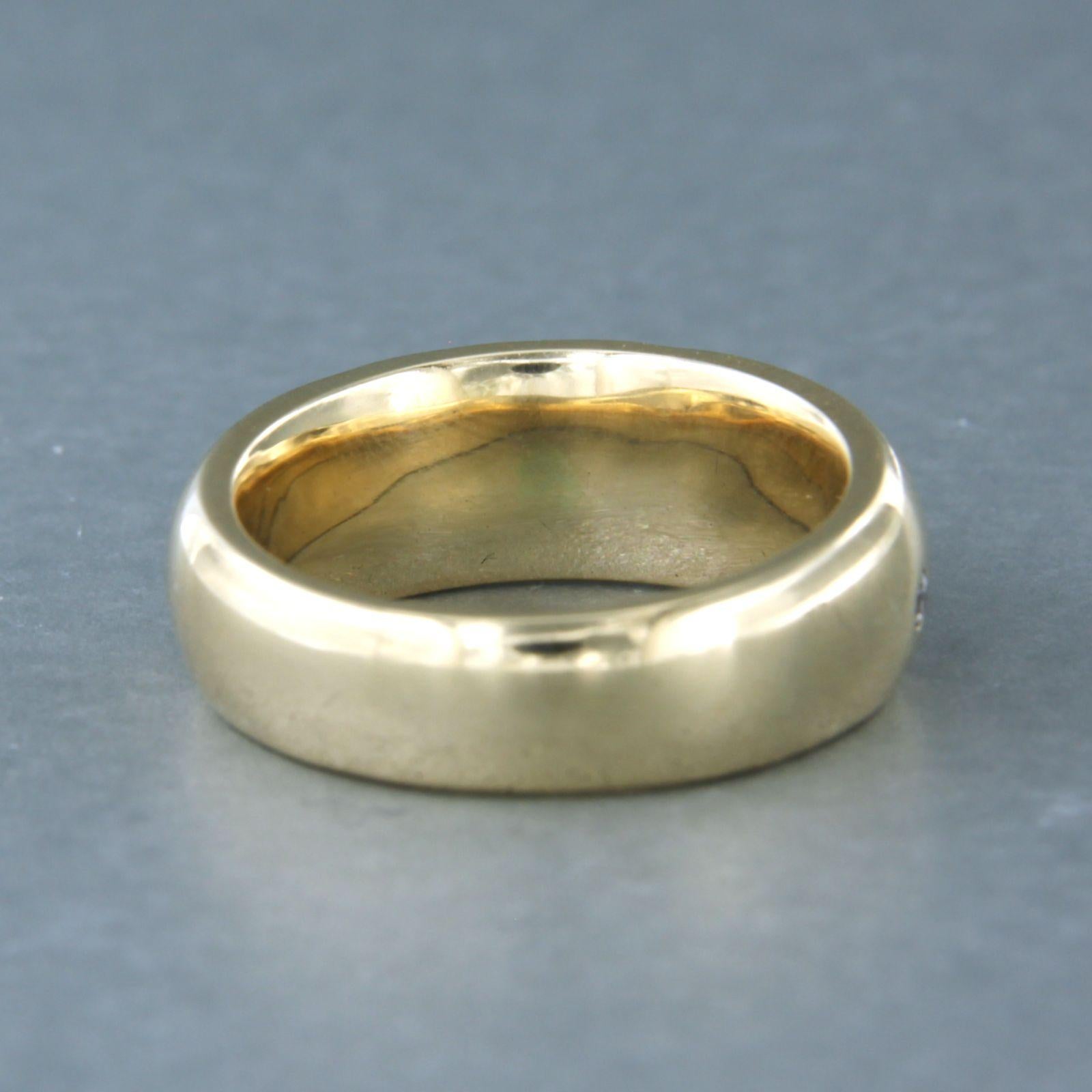 Ringset with diamonds 14k yellow gold In Good Condition In The Hague, ZH