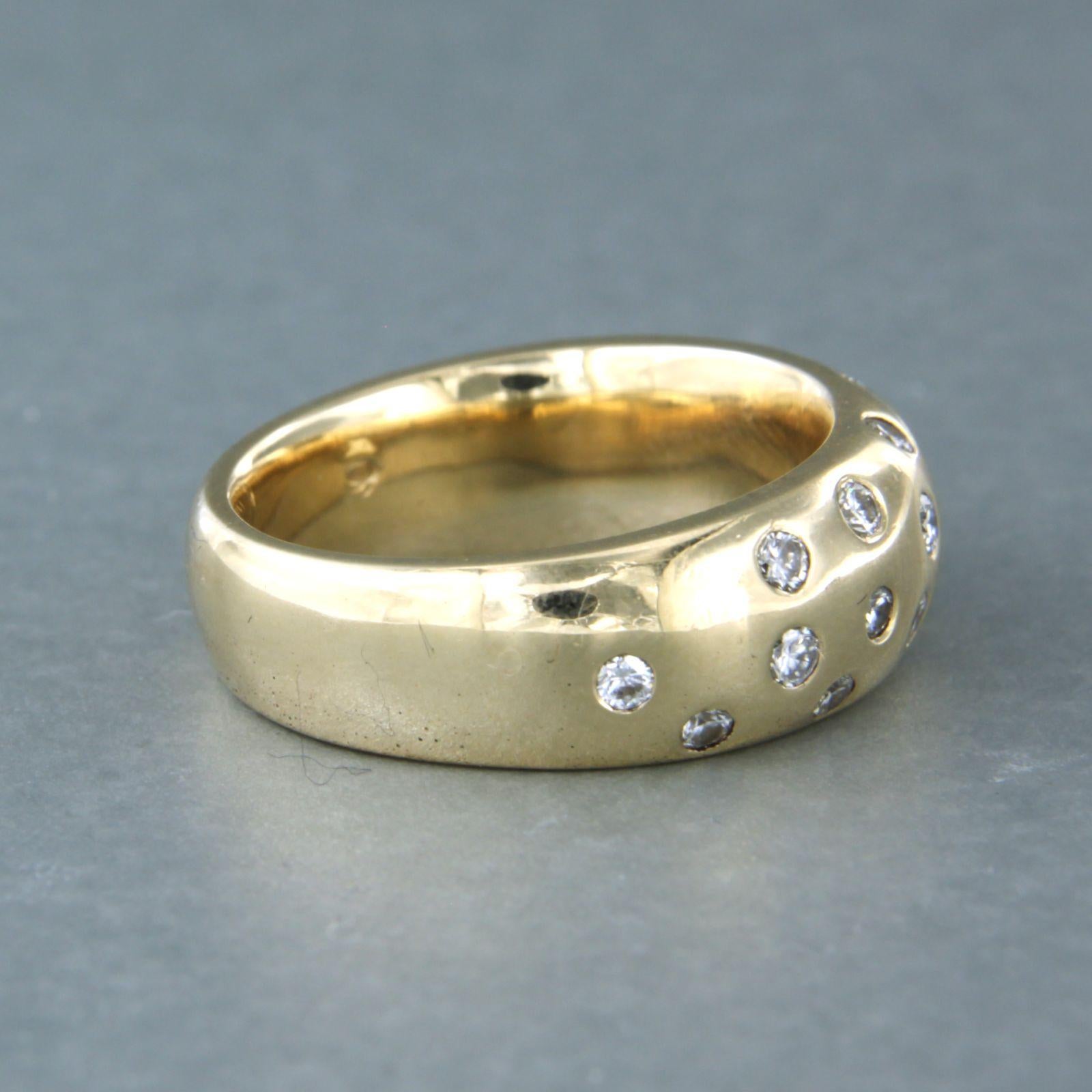 Women's Ringset with diamonds 14k yellow gold