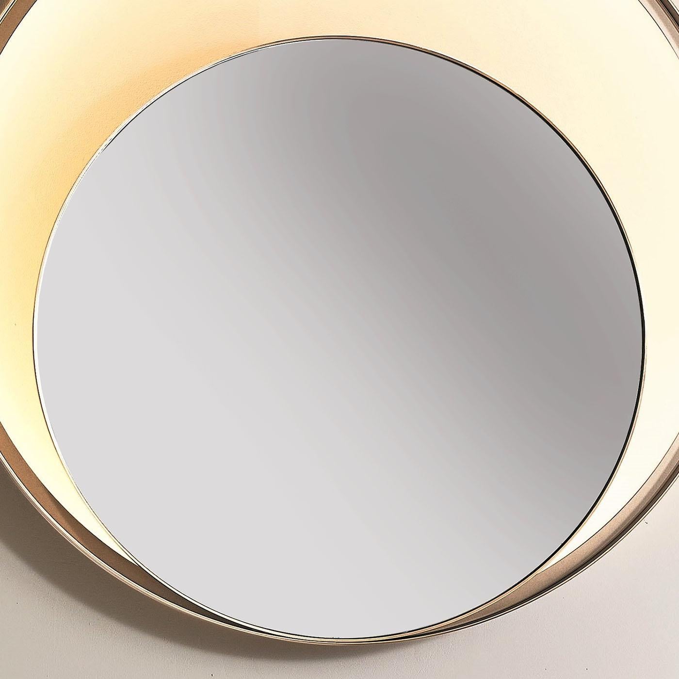 Bronzed Ringy Large or Medium Mirror For Sale