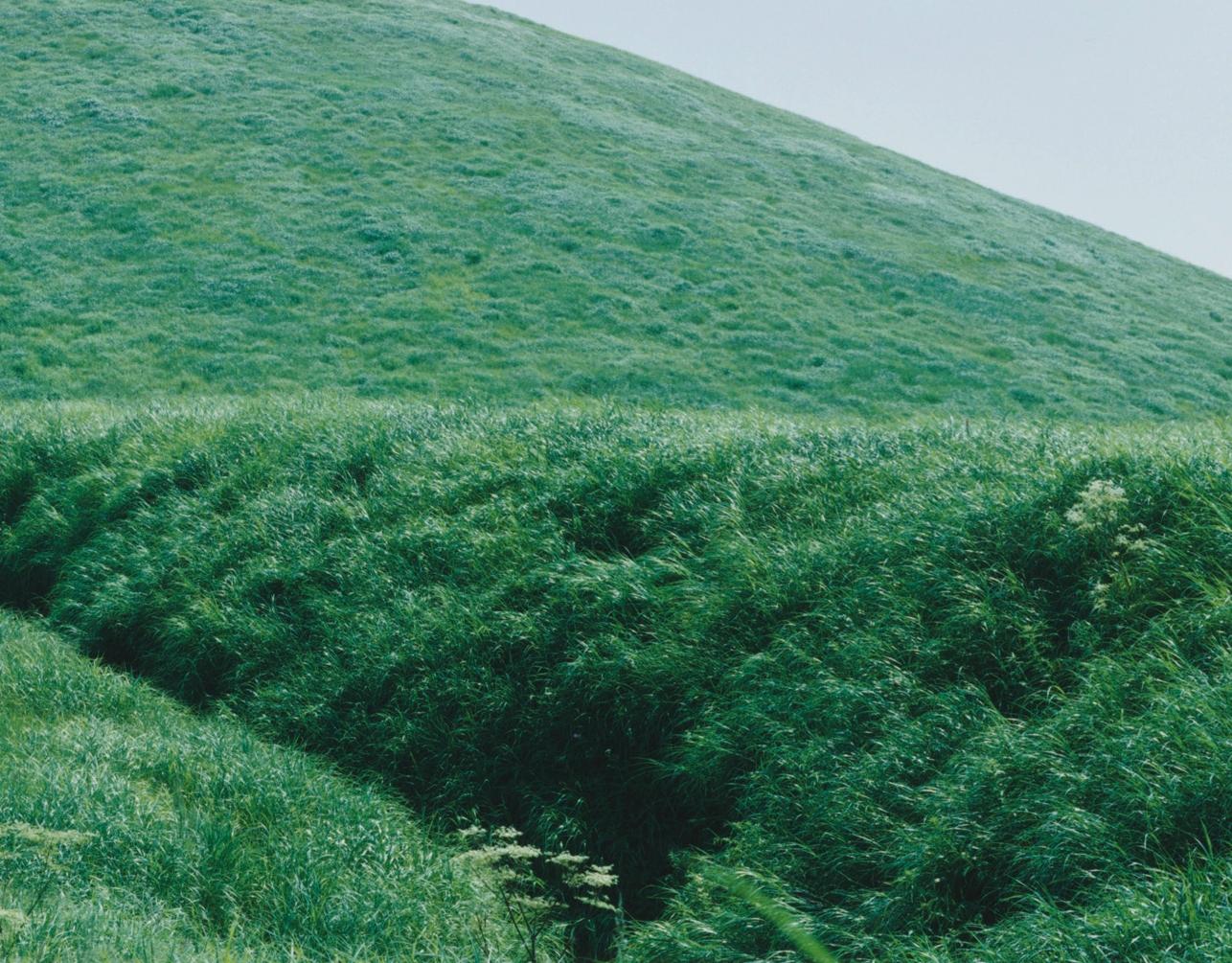 Ohne Titel, aus der Serie „Ametsuchi“ – Rinko Kawauchi, Landschaft, Himmel, Hügel im Angebot 1