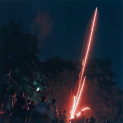Sin título, de la serie "Hanabi" - Rinko Kawauchi, Cielo, Fuegos artificiales, Noche