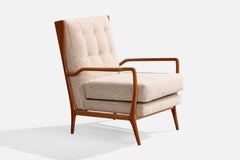 Rino Levi, Sedia da salotto, Wood, Fabrice, Brasile, anni '60