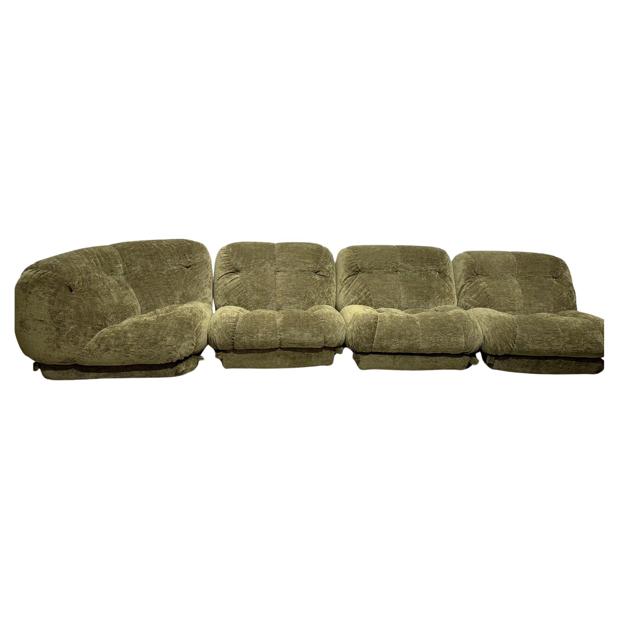 Rino Maturi Corner sofa model Nuvolone 1970