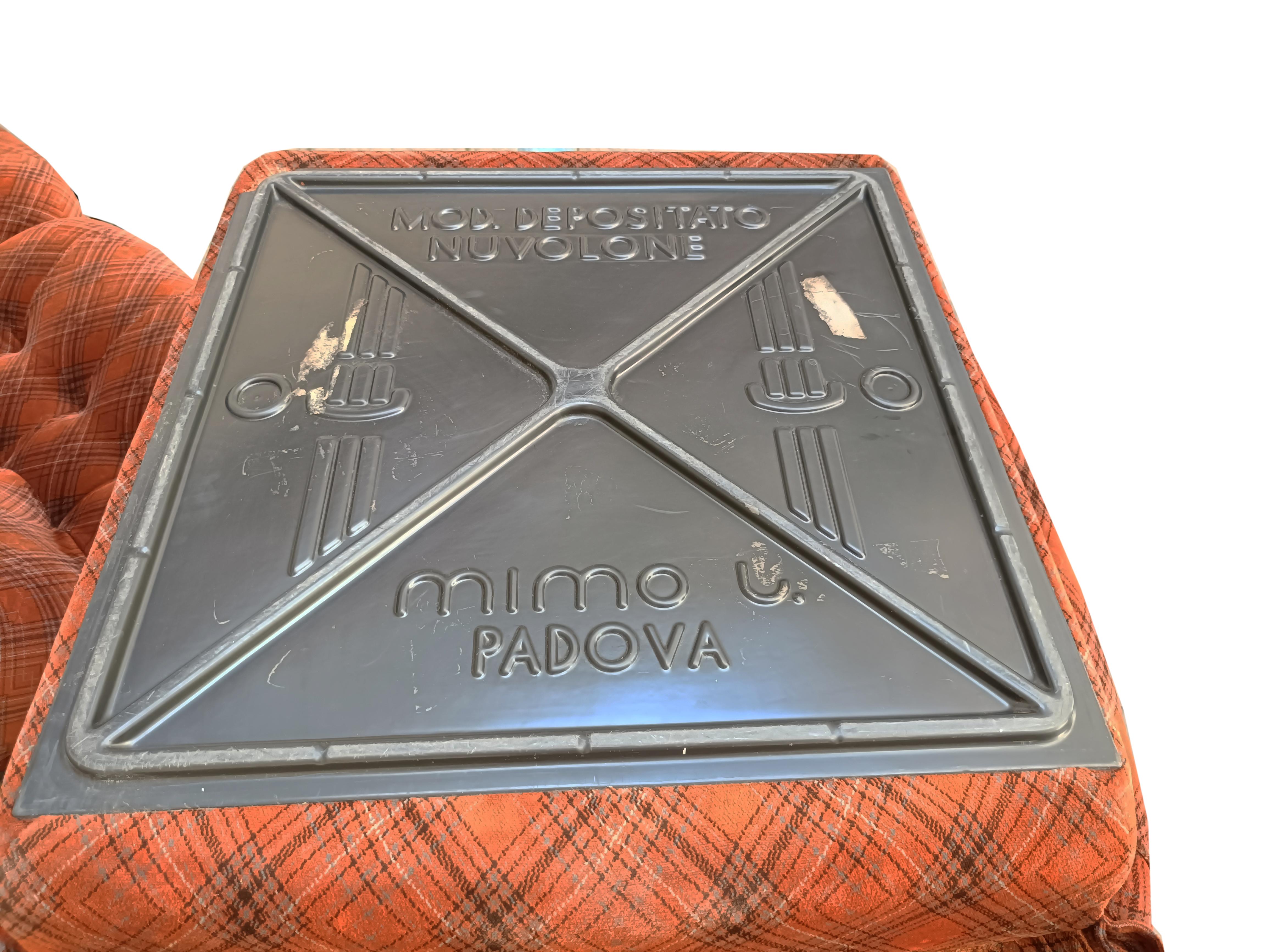 Rino Maturi para Mimo Padova Nuvolone Sofá modular de 4 plazas, Italia Años 70 Tela en venta