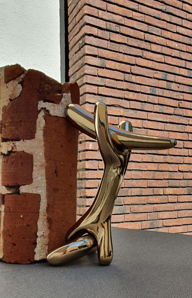 Espagnol Poignée de porte Rinocerontico au design surréaliste de Salvador Dalí en laiton moulé poli en vente