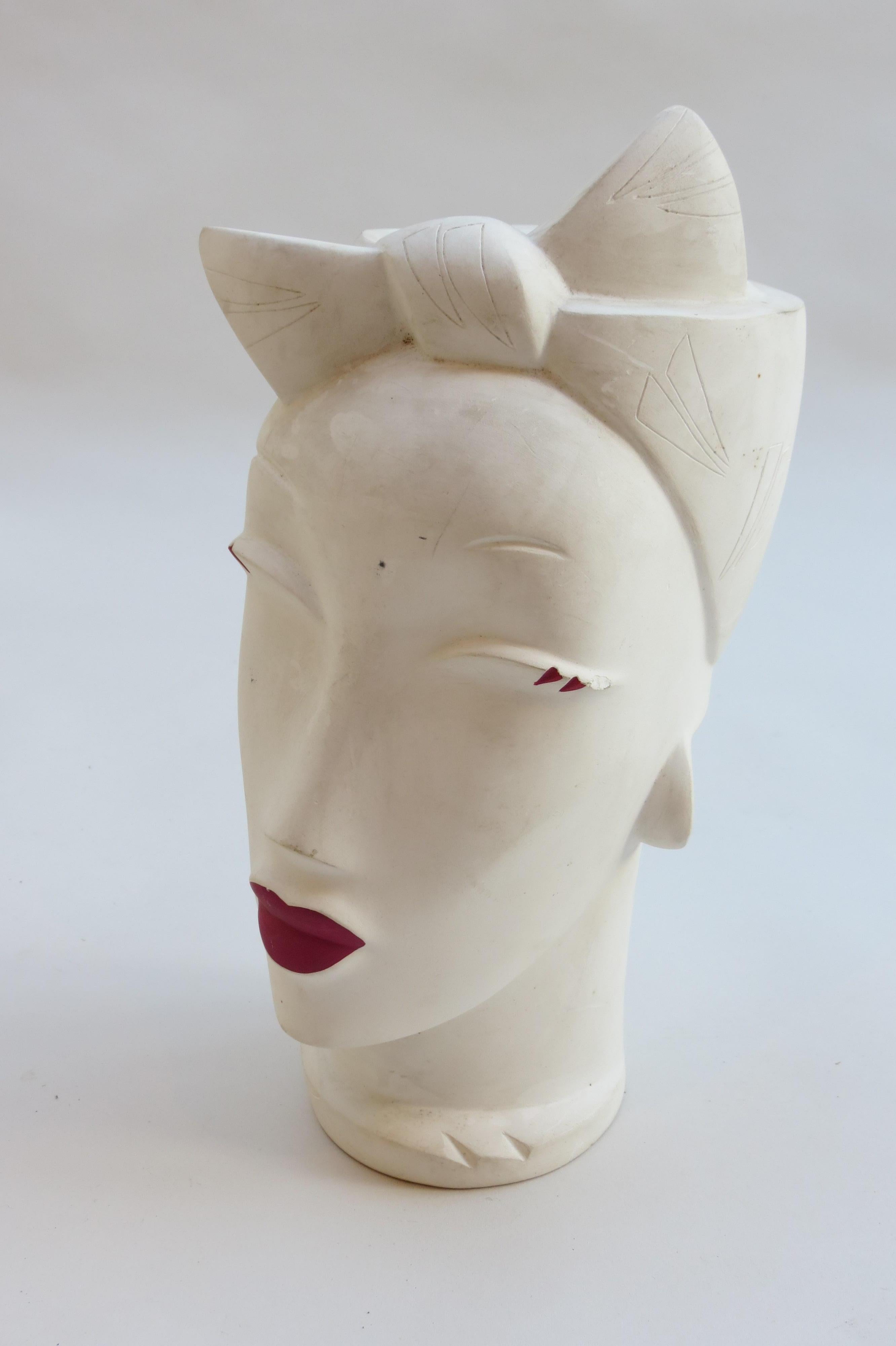 Late 20th Century Rio Head Sculpture by Lindsey Balkweill, 1985